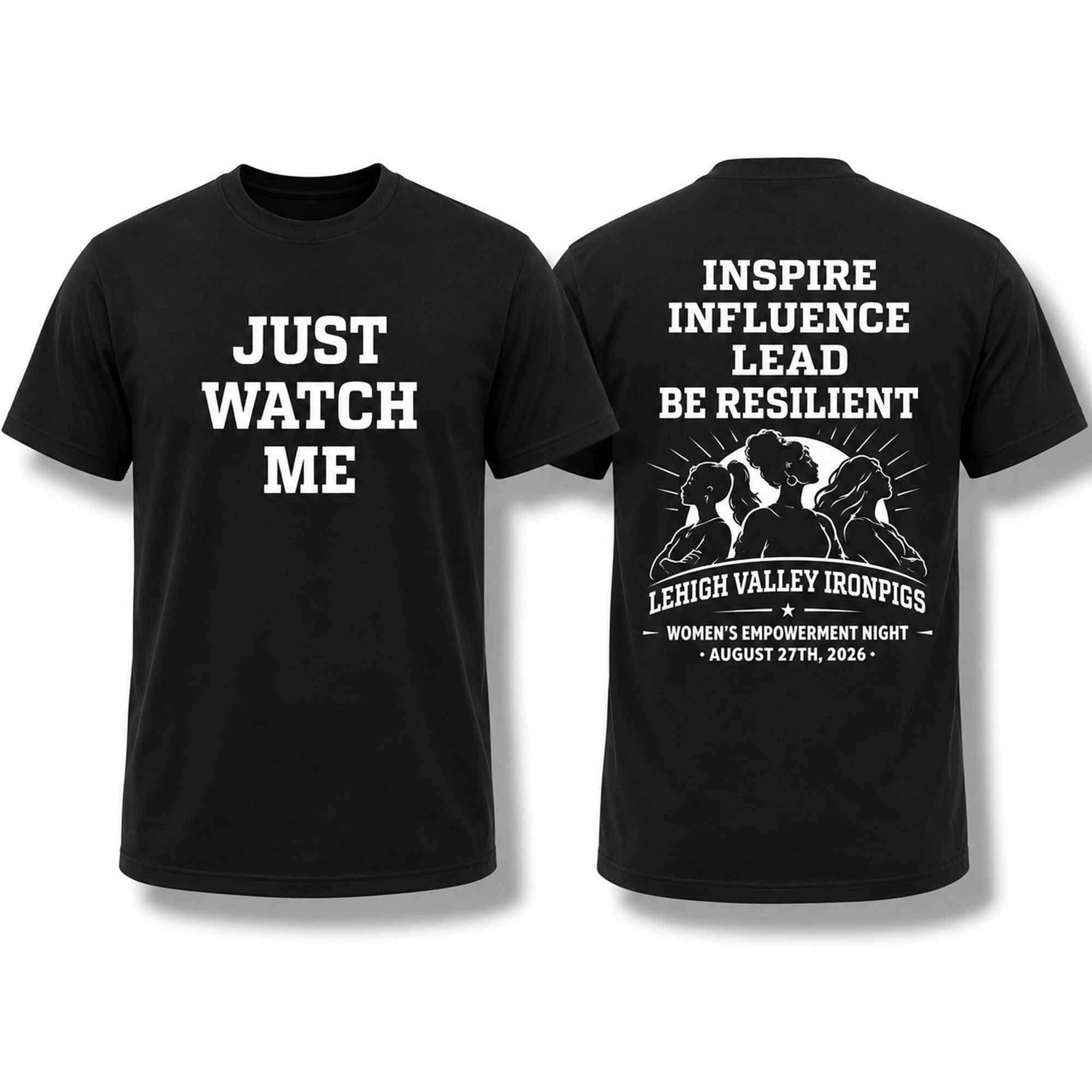 Lehigh Valley IronPigs Just Watch Me T-Shirt Lehigh Valley IronPigs Merch Baseball Fans Gifts - Merchluma