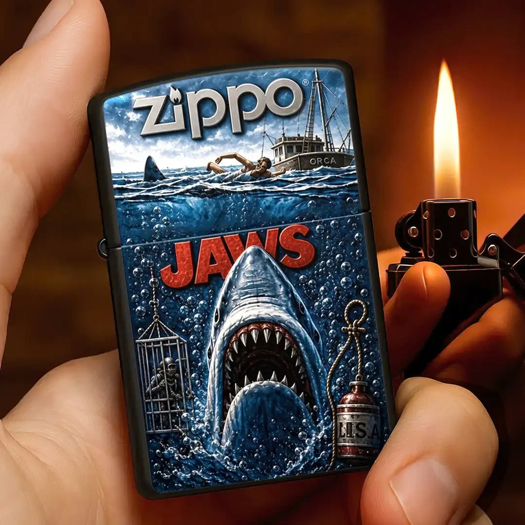 Jaws 2026 Horror Movie Lighter Case Jaws Merch Best Gifts For Horror Lovers - Merchluma