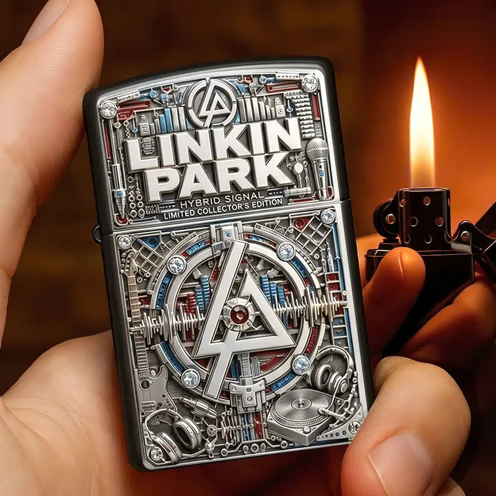 Linkin Park Rock Band Lighter Case 2026 Linkin Park Merch Gifts For Rock Lovers - Merchluma