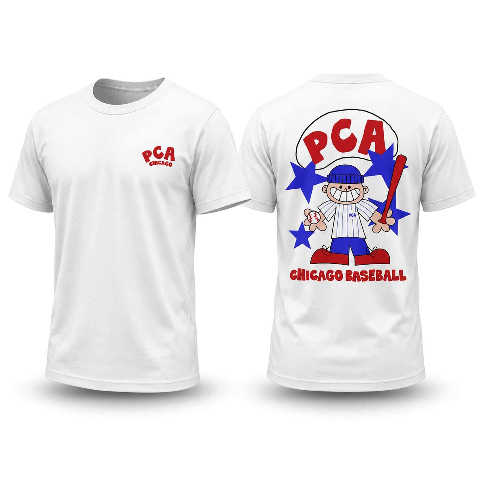 PCA Chicago Baseball Cartoon Mascot T-Shirt Chicago Cubs Shirt Gifts For PCA Fans - Merchluma