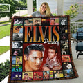 Elvis Presley Merch Forever Elvis 1935 1977 Quilt Blanket Decor Gifts For Music Lovers - Merchluma