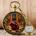 Harry Potter 25 Years of Magic Celebrating 25 Years Magical Pocket Watch Harry Potter Merch - Merchluma