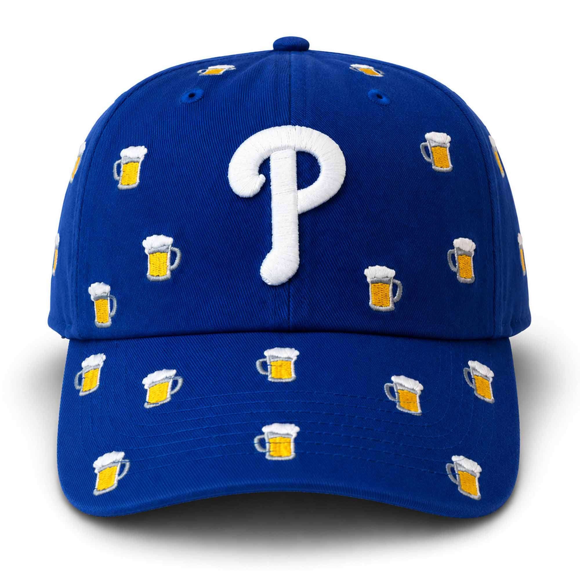 2026 Phillies Scattered Beer Mug Hat Embroidered Philadelphia Phillies Merch Gifts For Dad - Merchluma