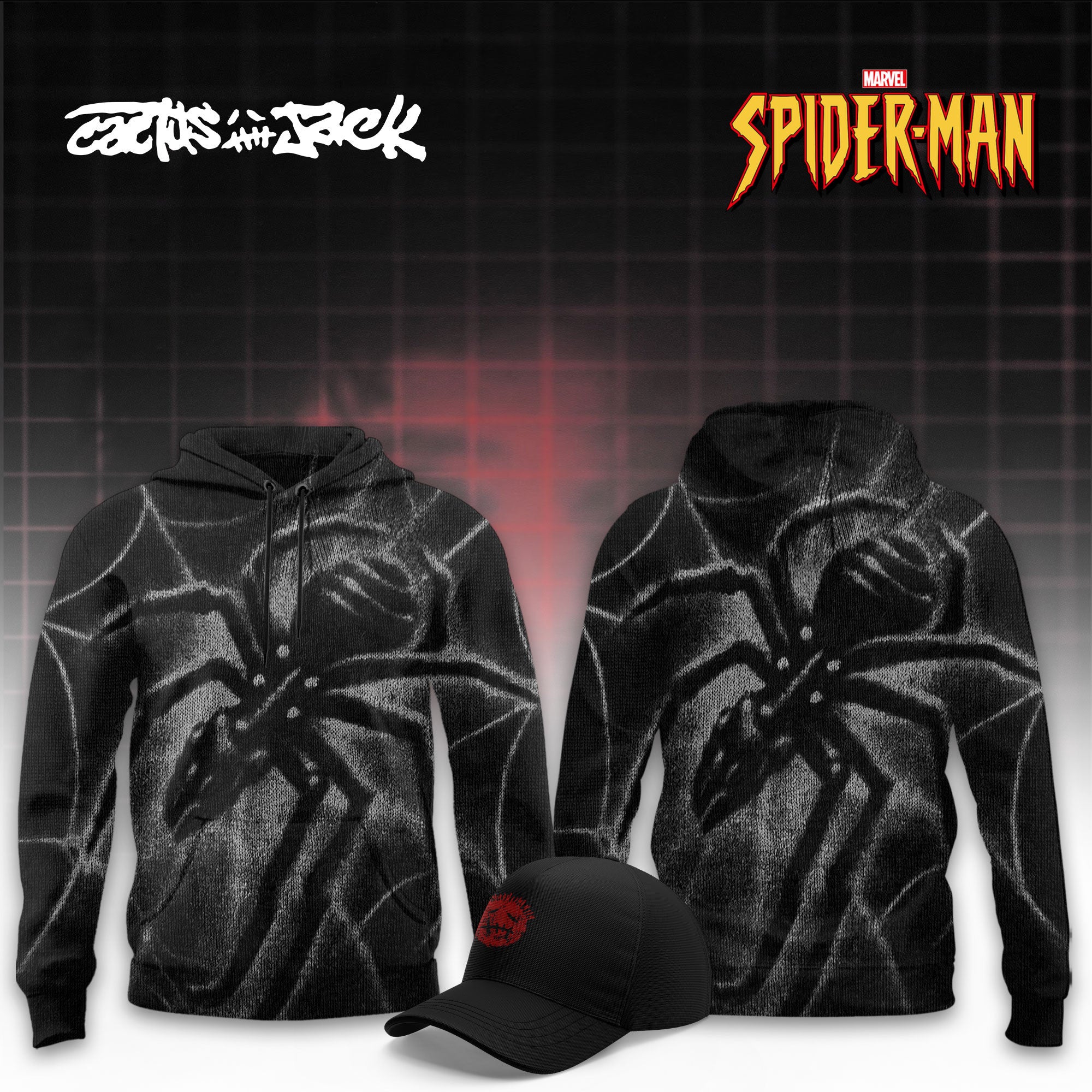 Cactus Jack x SPIDER-MAN Brand New Day Hoodie Travis Scott Merchandise Best Gifts For Boyfriend - Merchluma