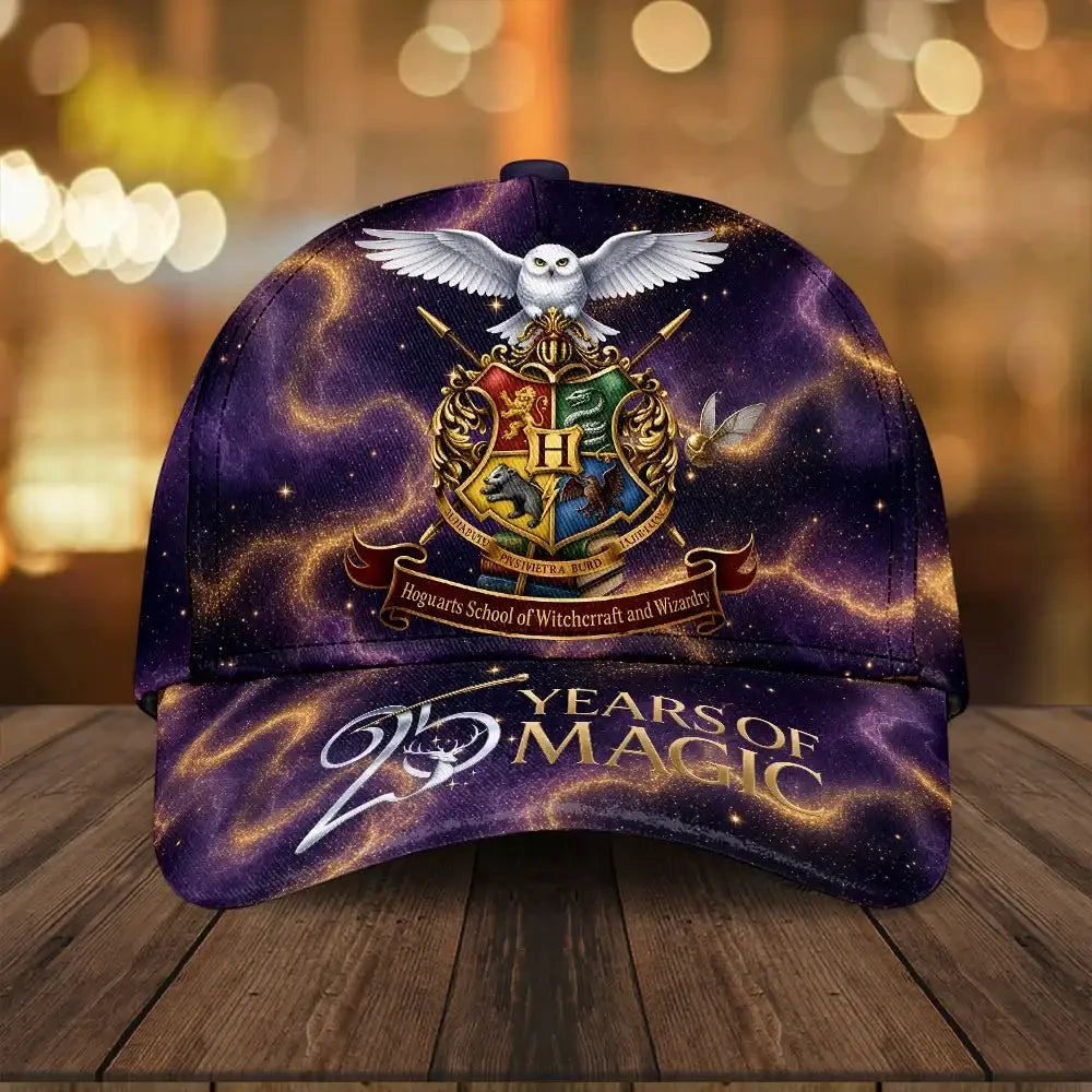 Harry Potter 25 Years Of Magic Hat 2026 Harry Potter Merch Gifts For Movie Lovers - Merchluma