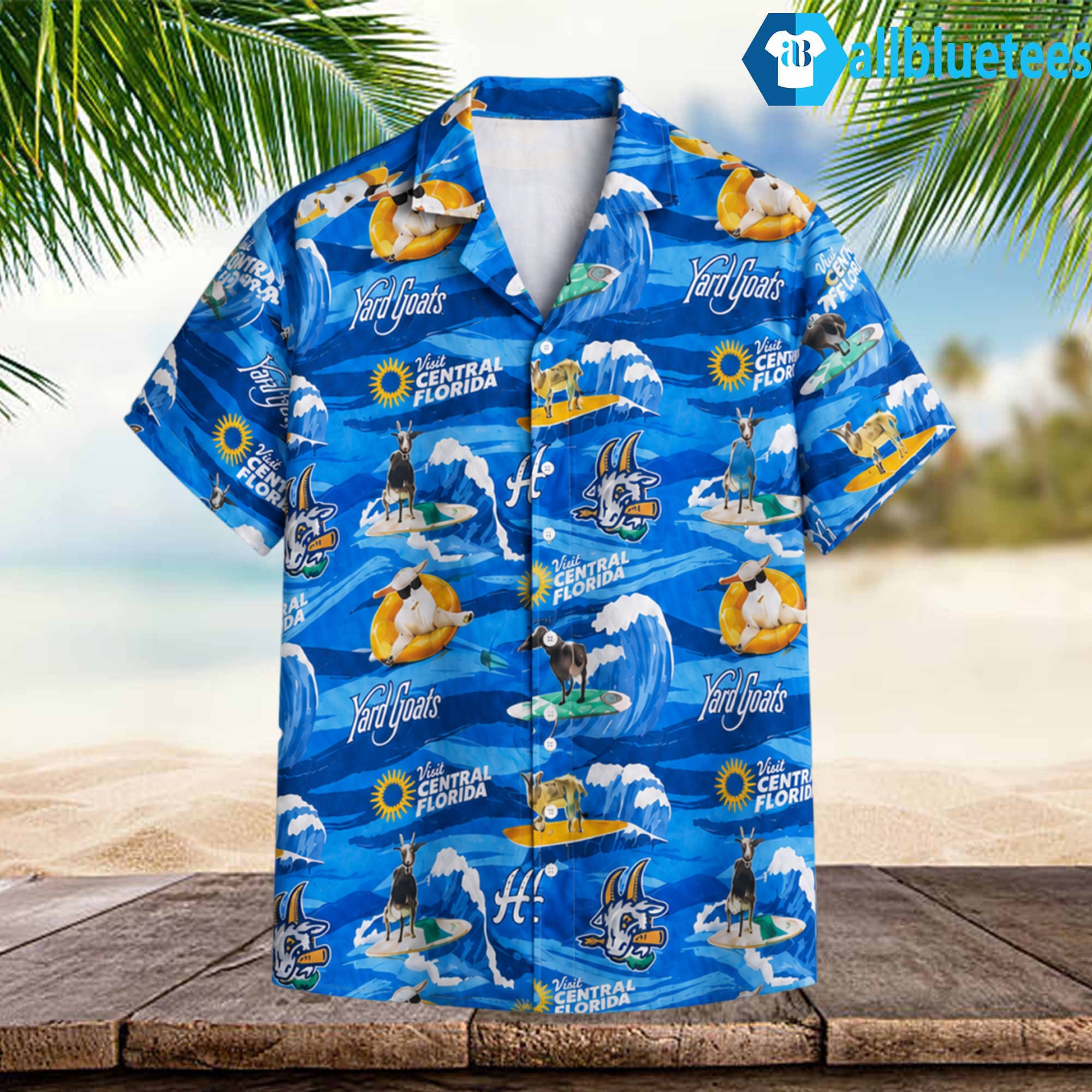 2026 Yard Goats Floridian Hawaiian Shirt Hartford Yard Goats Merch Gifts For Fan - Merchluma