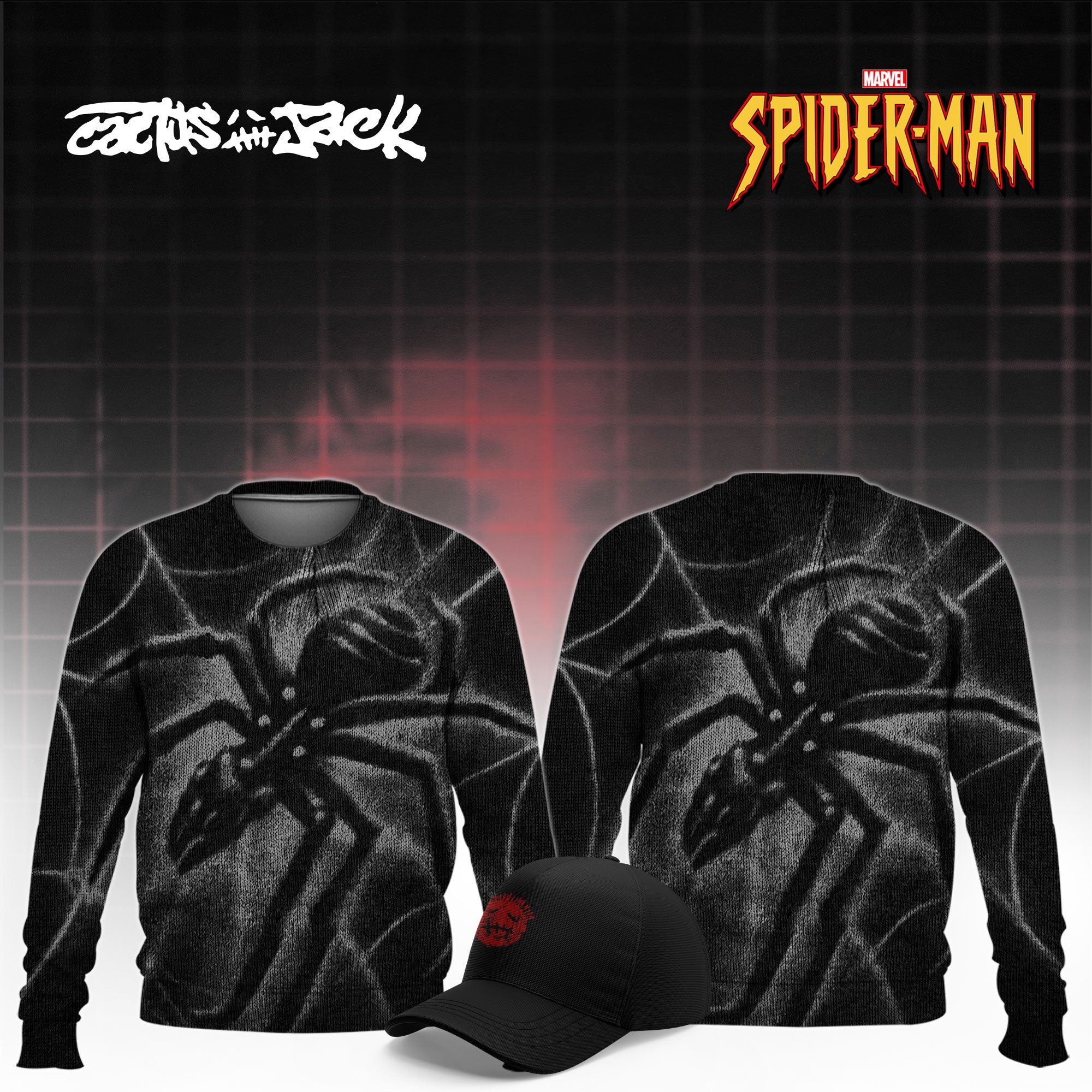 Cactus Jack x SPIDER-MAN Brand New Day Sweatshirt Travis Scott Merchandise Gift Ideas - Merchluma