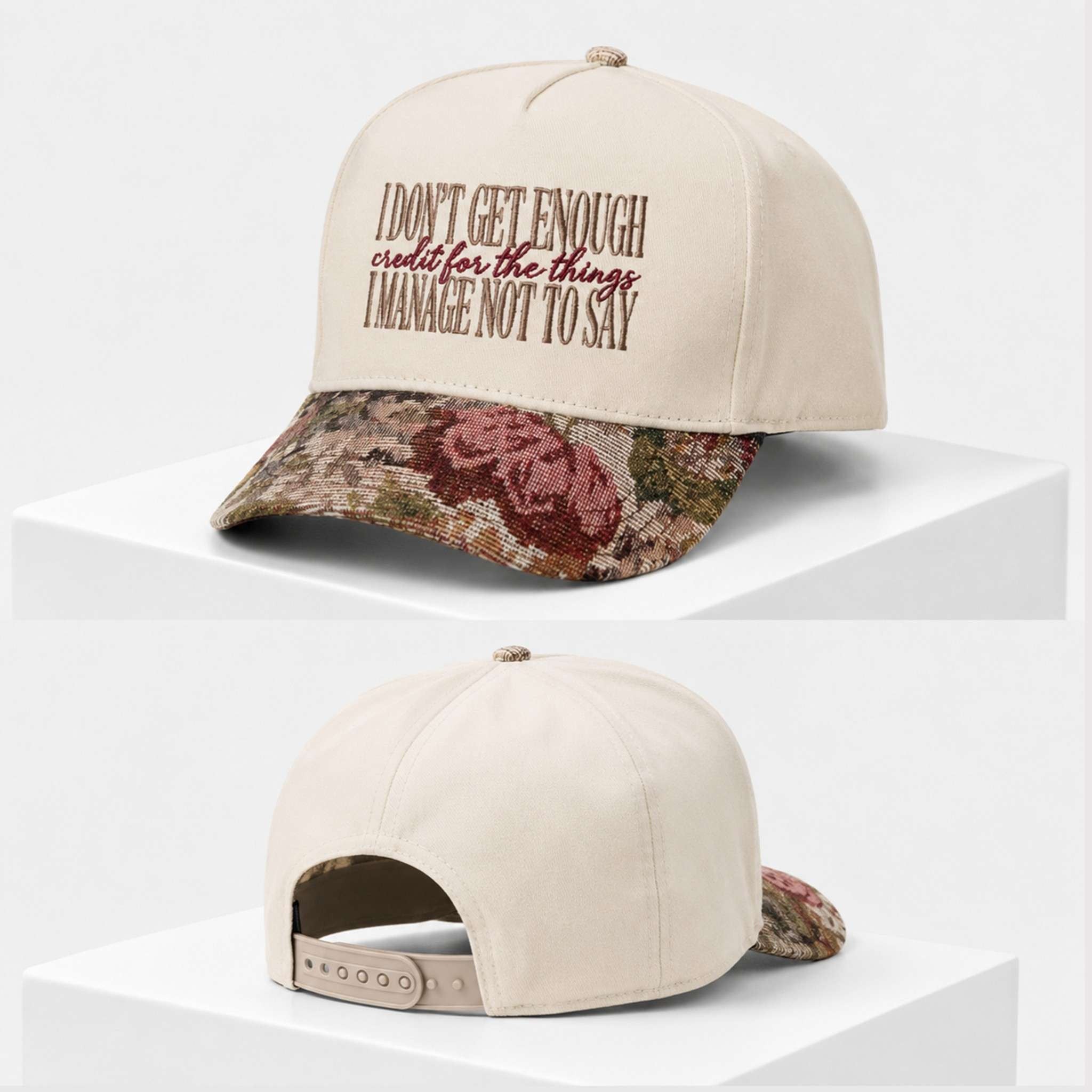 I Don't Get Enough Credit For The Things I Manage Not To Say 2026 Hat Embroidered Gifts For Her - Merchluma