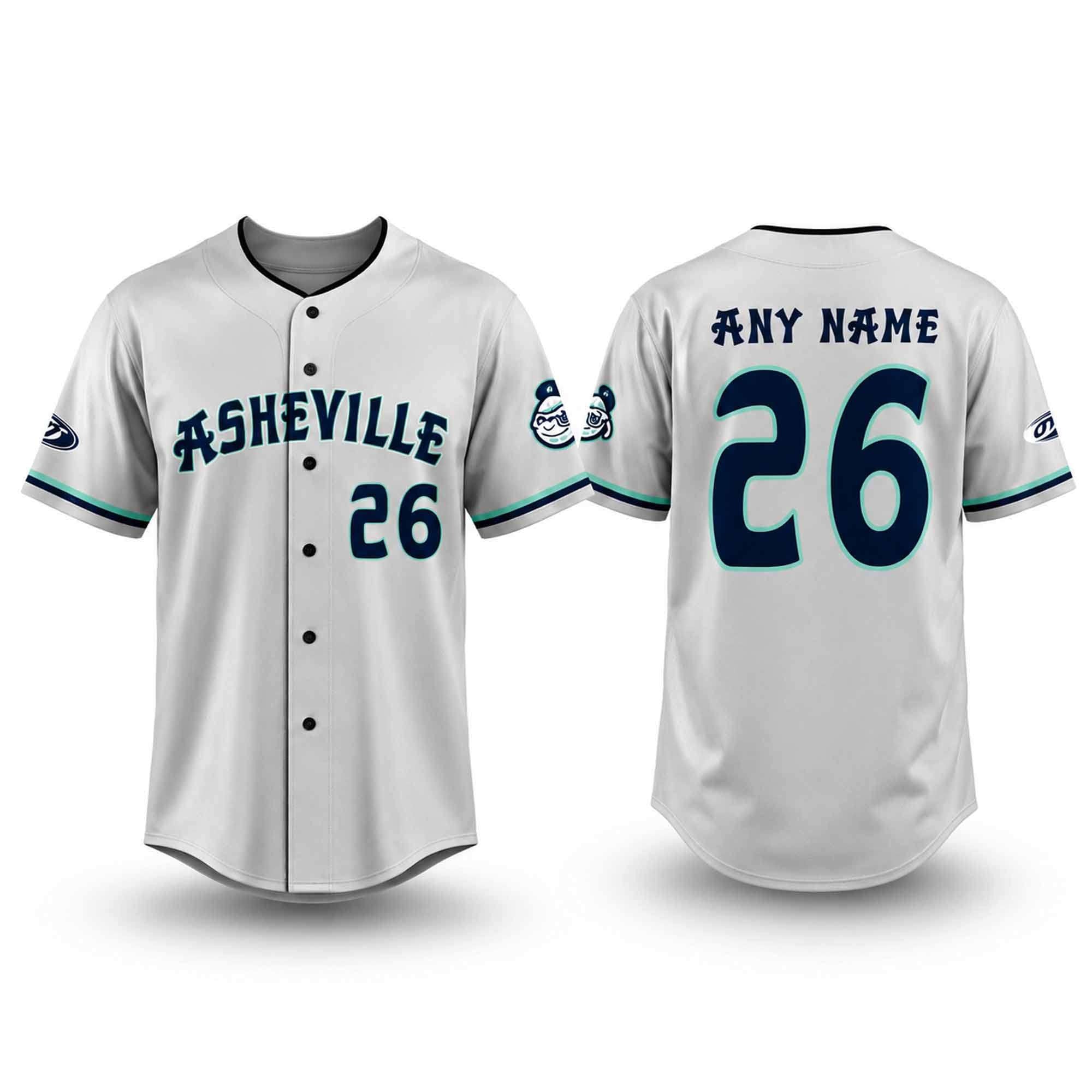 Custom Asheville Tourists Baseball Jersey Asheville Tourists Merch Gifts For Baseball Lovers - Merchluma