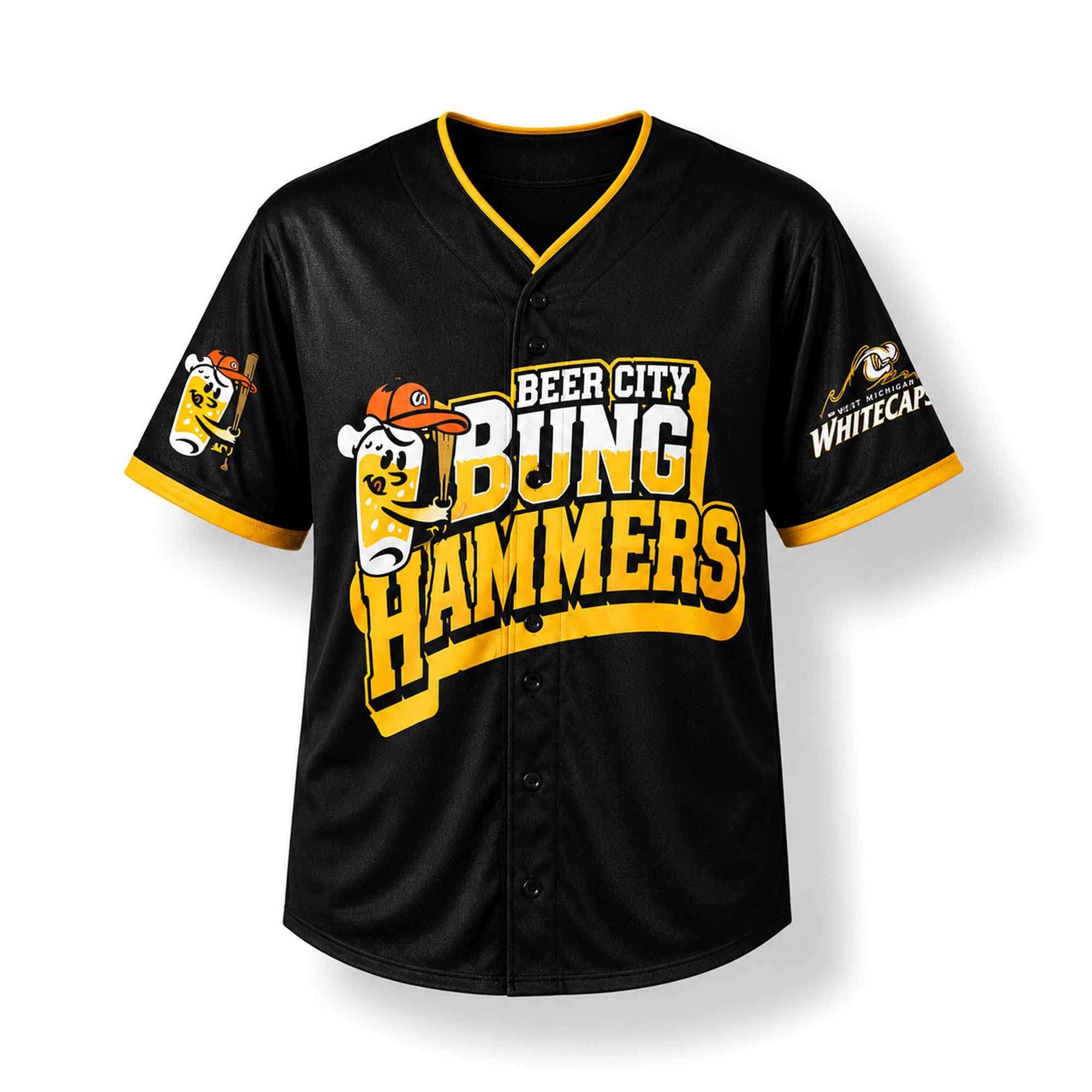 2026 Whitecaps Beer City Bung Hammers Jersey West Michigan Whitecaps Merch Gifts For Fan - Merchluma