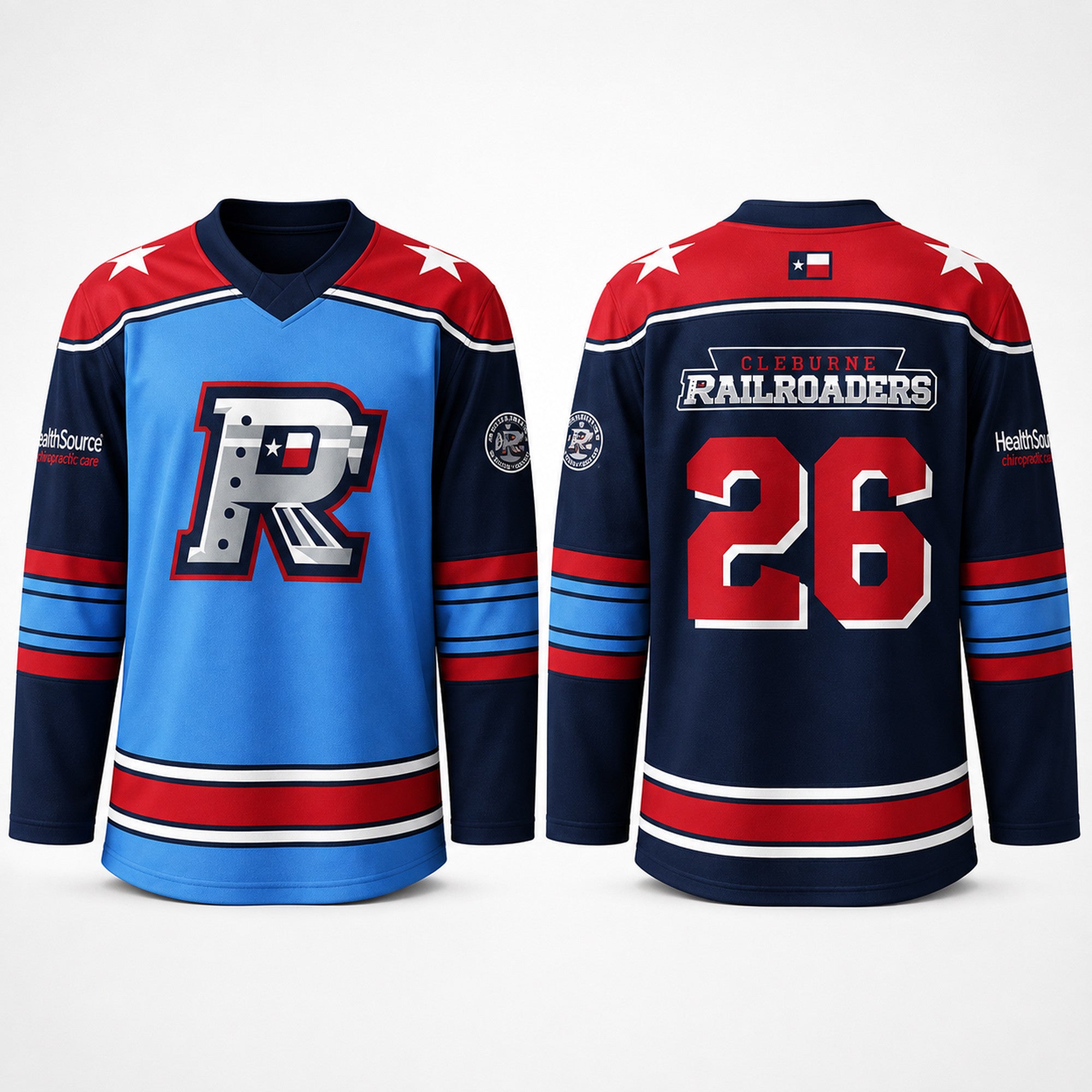 2026 Cleburne Railroaders Hockey Jersey Railroaders Merch Gifts For Baseball Fans - Merchluma