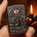 Indian Motorcycle First Then First Now 125th Anniversary Lighter Case Indian Motorcycle Merch - Merchluma