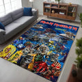 Iron Maiden Merch Run For Your Lives World Tour 2026 Rug Rock Lovers Living Room Decor - Merchluma