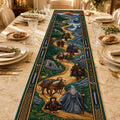 The Lord Of The Rings Legends Never Fade Quilted Table Runner The Lord Of The Rings Merch Decor - Merchluma