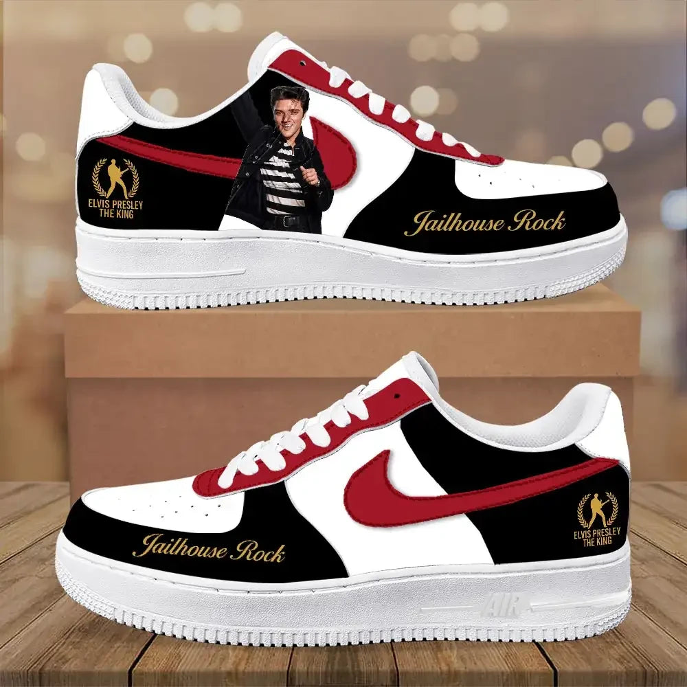 Elvis Presley Faithouse Rock Sneaker Elvis Presley Merch Gifts For Music Enthusiasts - Merchluma