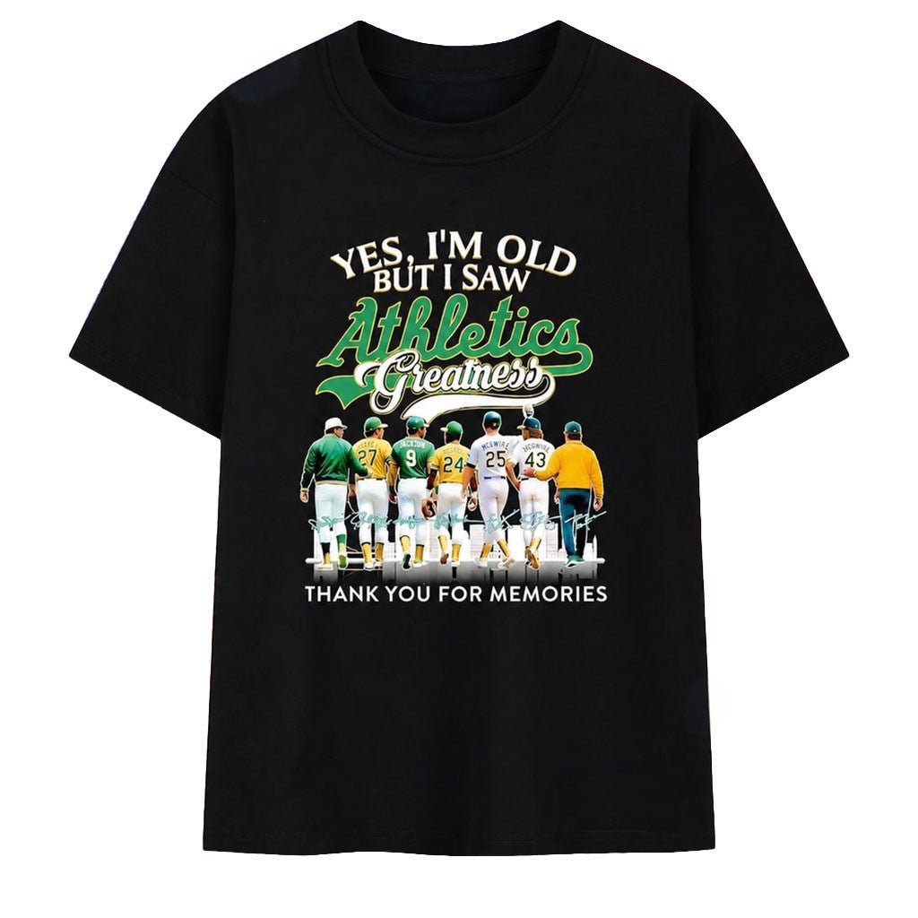Oakland Athletics Legends Hunter Jackson Henderson McGwire Eckersley Signature Shirt Fan Merch - Merchluma