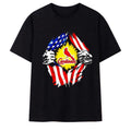 St Louis Cardinals American Flag Ripped Chest T-Shirt Cardinals Merch Gifts For Fans - Merchluma