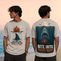 Shark Bite Into Fright Night Halloween Ocean Scary Shirt Halloween Apparel BFF Gifts - Merchluma