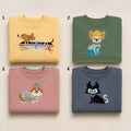 Walt D World Dogs And Cats Crewneck Monorail Cinderella Maleficent Sweatshirt Gift For Her - Merchluma
