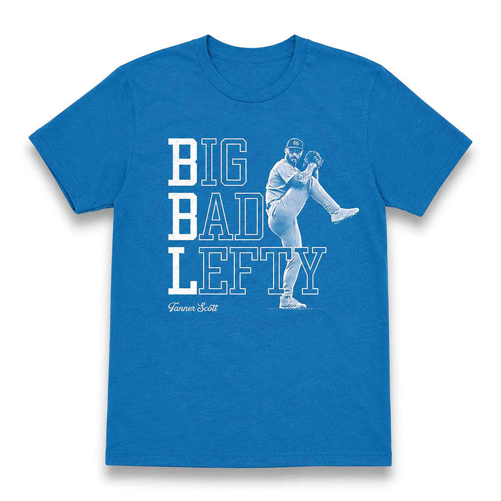 Tanner Scott Big Bad Lefty Shirt Los Angeles Dodgers Merch Gifts For Baseball Lovers - Merchluma