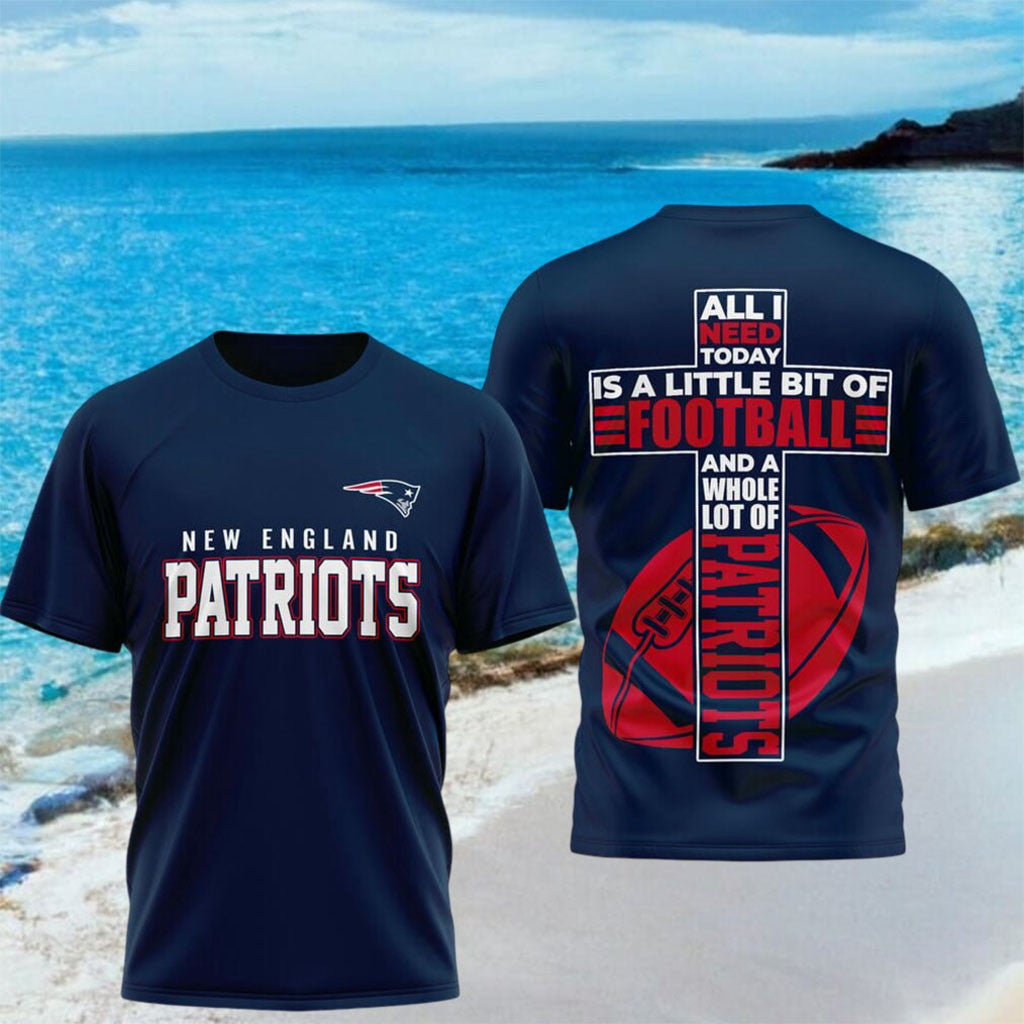 New England Patriots Football Cross Faith Christian Shirt NE Patriots Merch Religious Gifts - Merchluma