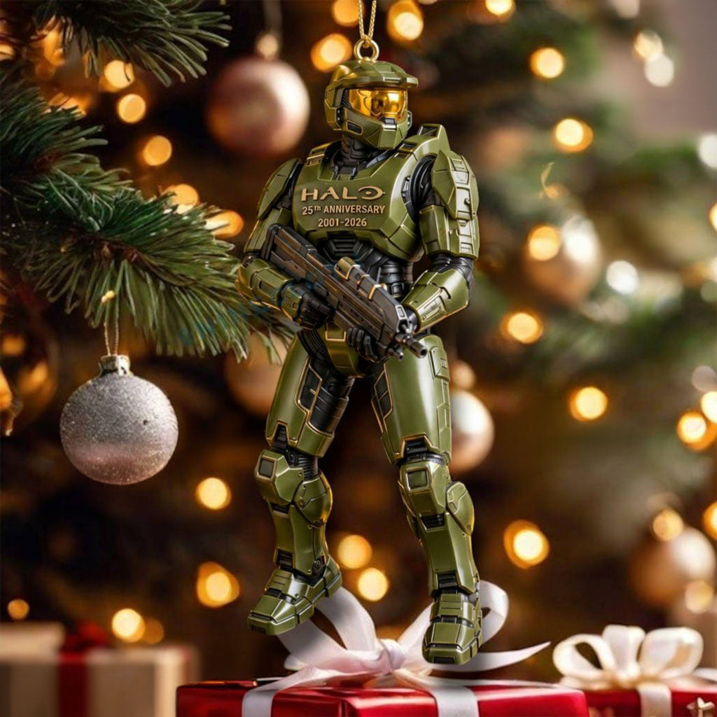 Halo 25th Anniversary Master Chief Ornament Christmas Ornaments Holiday Decor Gift For Gamers - Merchluma