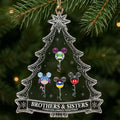 Custom Brothers And Sisters Forever Linked Together Ornament Our Family Bond Christmas Ornament - Merchluma