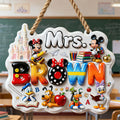 Personalized Cute Alphabet Welcome Classroom Sign Back To School Gifts For Teachers - Merchluma