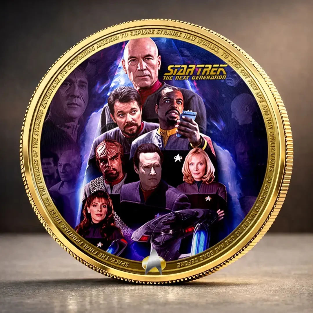 Star Trek The Next Generation Commemorative Coin Star Trek Merch Gift For Brothers - Merchluma