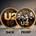 U2 Band 50th Anniversary Commemorative Coin 2026 U2 Band Merch Gift For Rock Fans - Merchluma