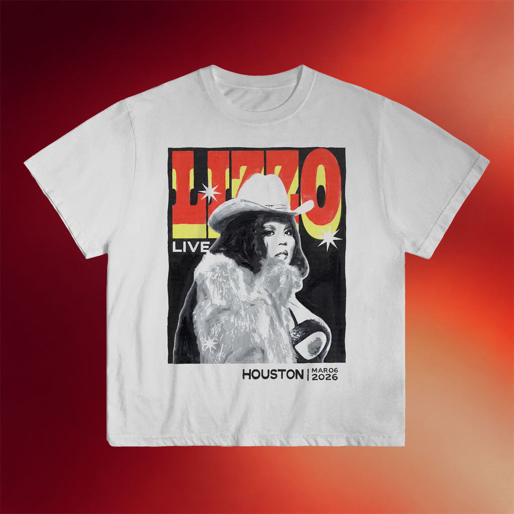 Lizzo Merch 2026 Houston Mar 06 T-Shirt Lizzo Live Shirt Gift Ideas For Rapper Fans - Merchluma