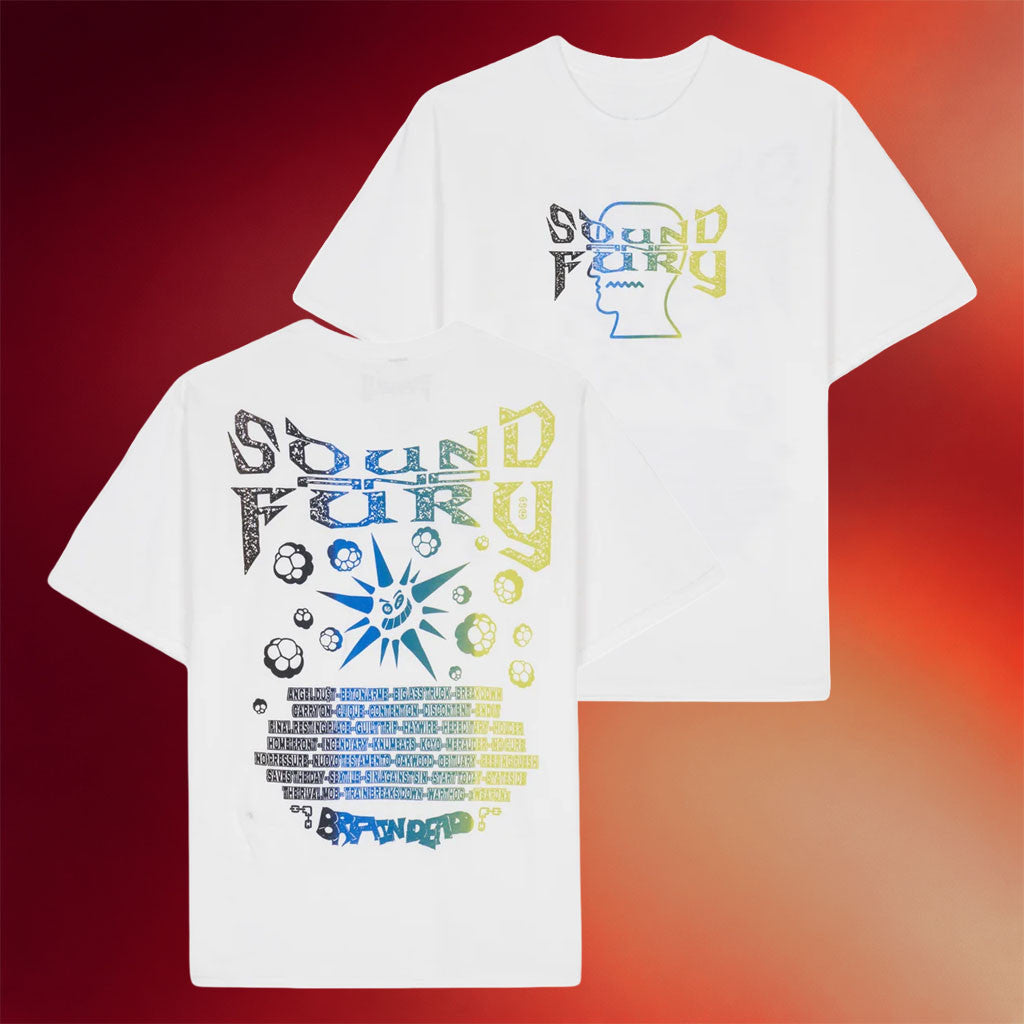 Brain Dead Merch 2026 Brain Dead X Sound And Fury Lineup T-Shirt Best Gift For Music Lovers - Merchluma