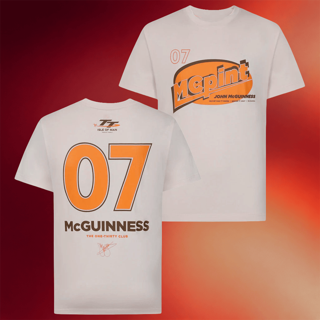 Isle Of Man TT Races Merch 2026 John McGuinness McPint T-Shirt Gifts For Motorcycle Lovers - Merchluma