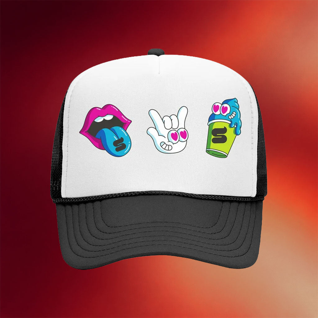 7 Collection Merch 2026 Slurpee Emoji Trucker Hat Birthday Ideas For Boyfriend - Merchluma