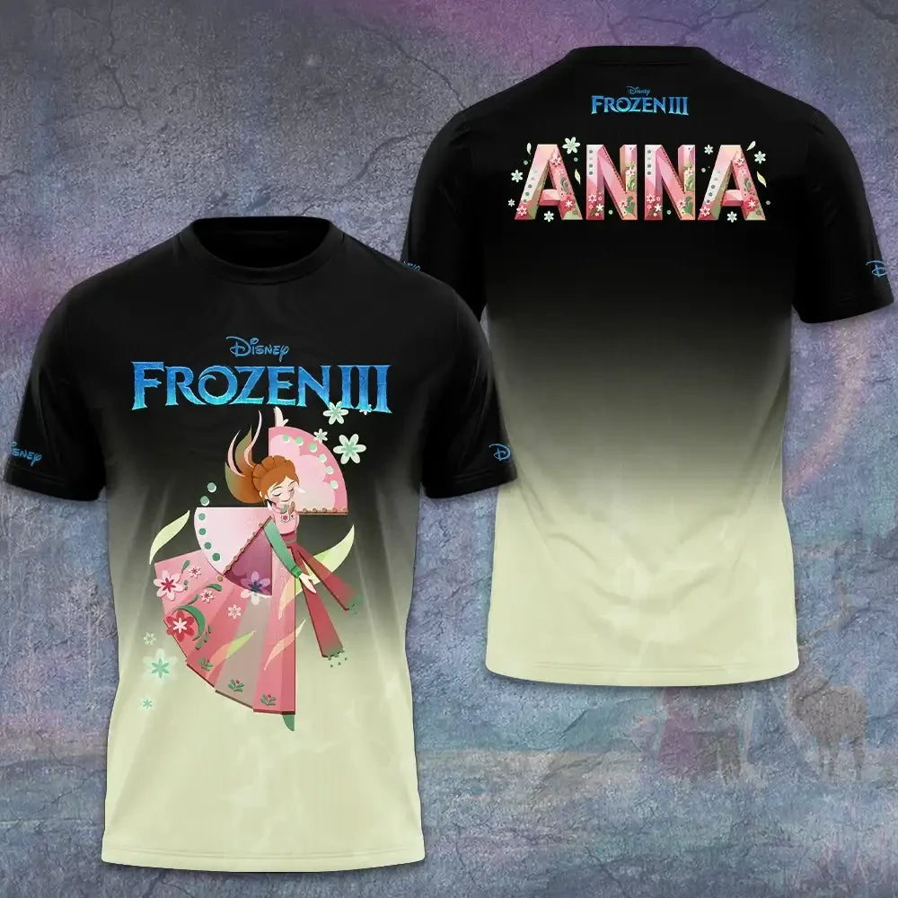 Frozen 3 X Anna T-Shirt D Frozen Merch Best Gifts For Cartoon Lovers - Merchluma