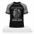Raiders What Happens In Vegas Started In Oakland 2026 Shirt Raiders Merch Football Fan Gifts - Merchluma