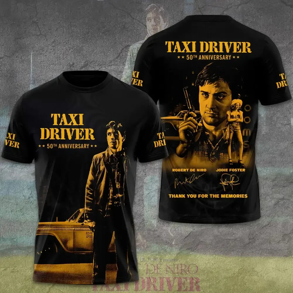 Taxi Driver 50th Anniversary Signed Shirt 2026 Taxi Driver Merch Thank You For The Memories Tee - Merchluma