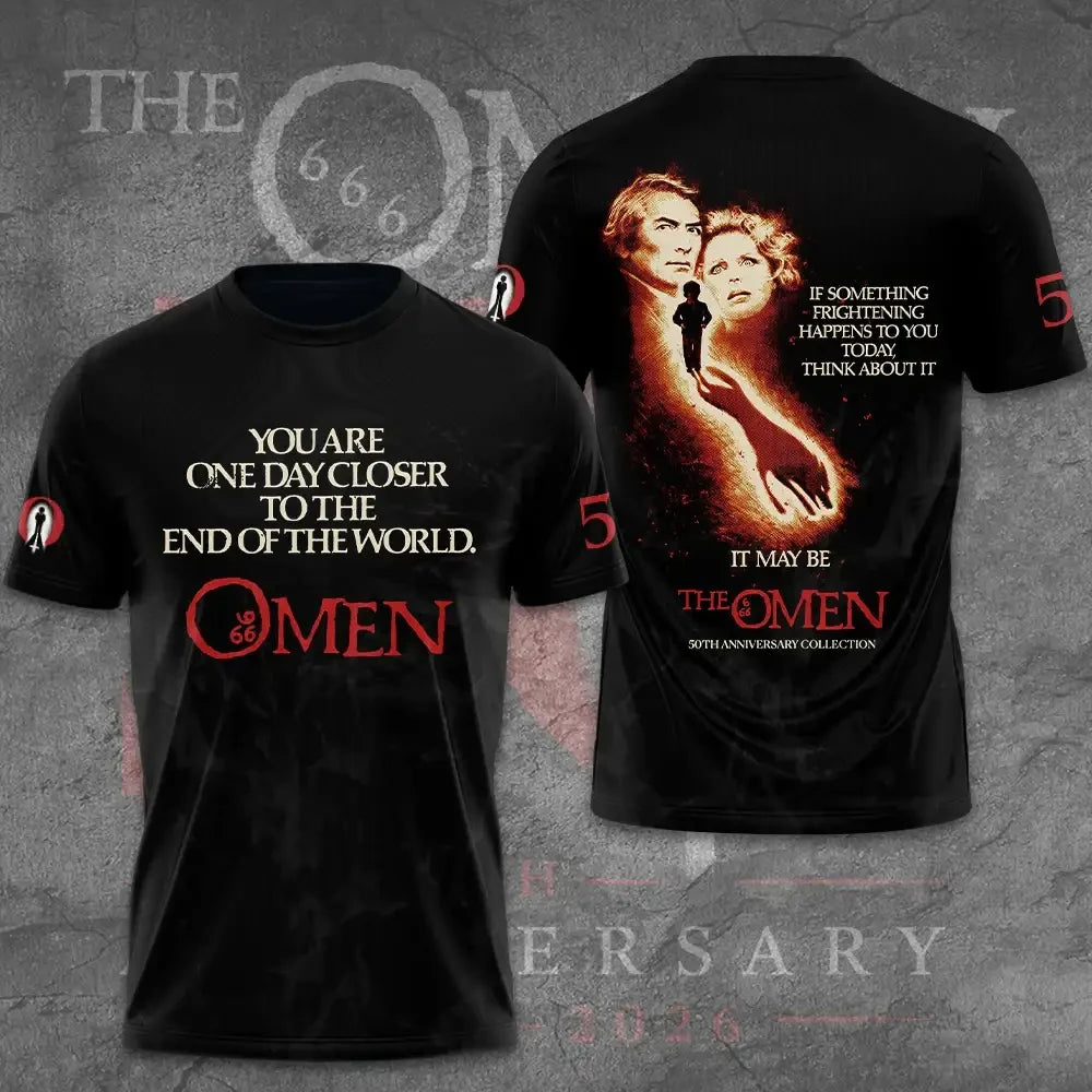 The Omen 50th Anniversary T-Shirt You Are One Day Closer To The End Of The World The Omen Merch - Merchluma