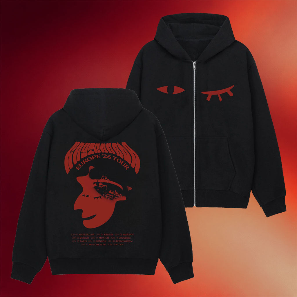 Kaytranada Merch 2026 Kaytranada Europe '26 Tour Zip Hoodie Gift Ideas For Music Lovers - Merchluma