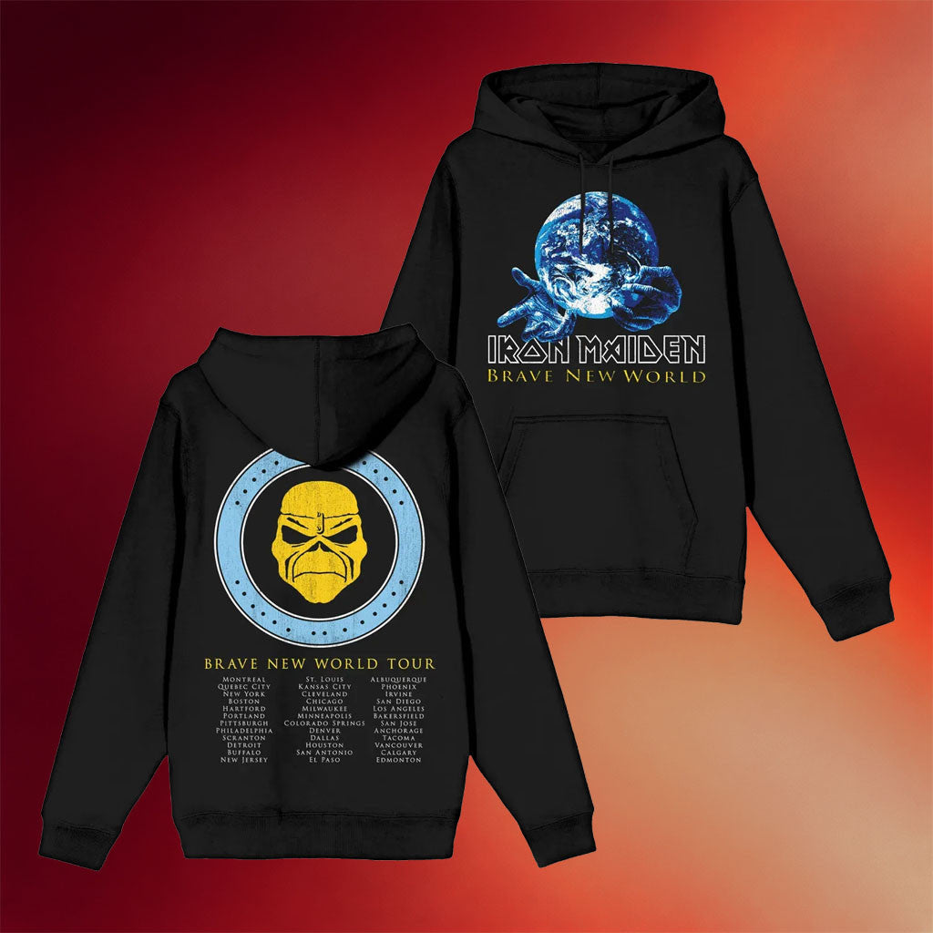 Iron Maiden Merch 2026 IM50 Brave New World Tour Hoodie Presents For Music Lovers - Merchluma