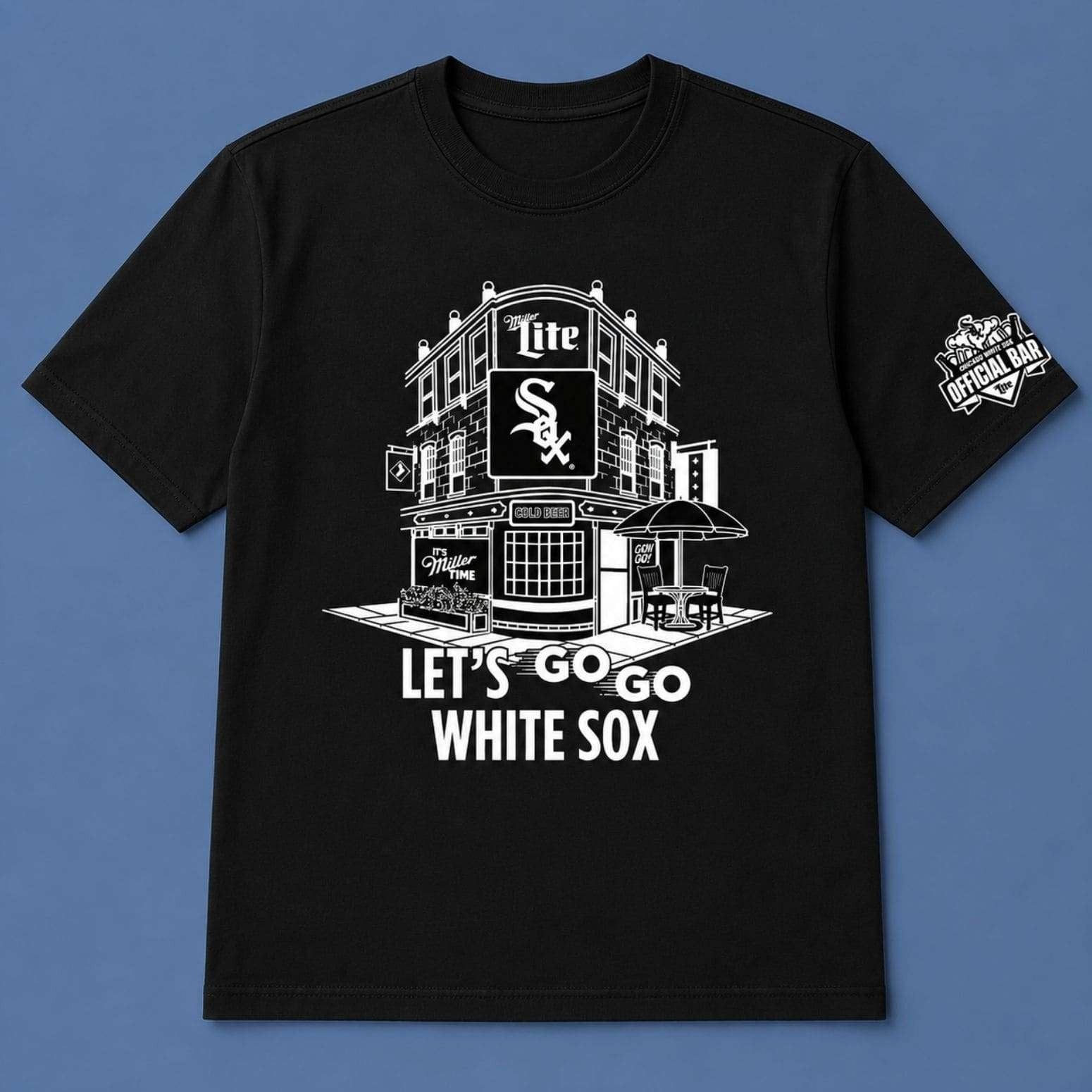 White Sox Miller Lite Bar T-Shirt Chicago White Sox Merch Gift For Baseball Fans - Merchluma