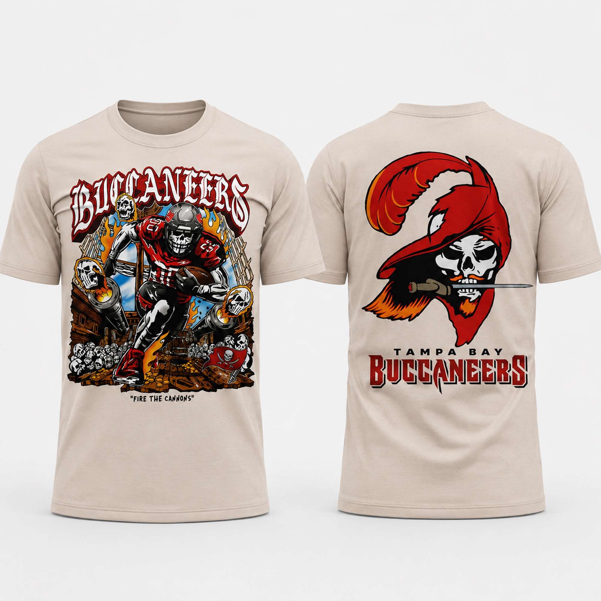 Tampa Bay Buccaneers 2026 Fire The Cannons Shirt Buccaneers Merch Gift For Football Lovers - Merchluma
