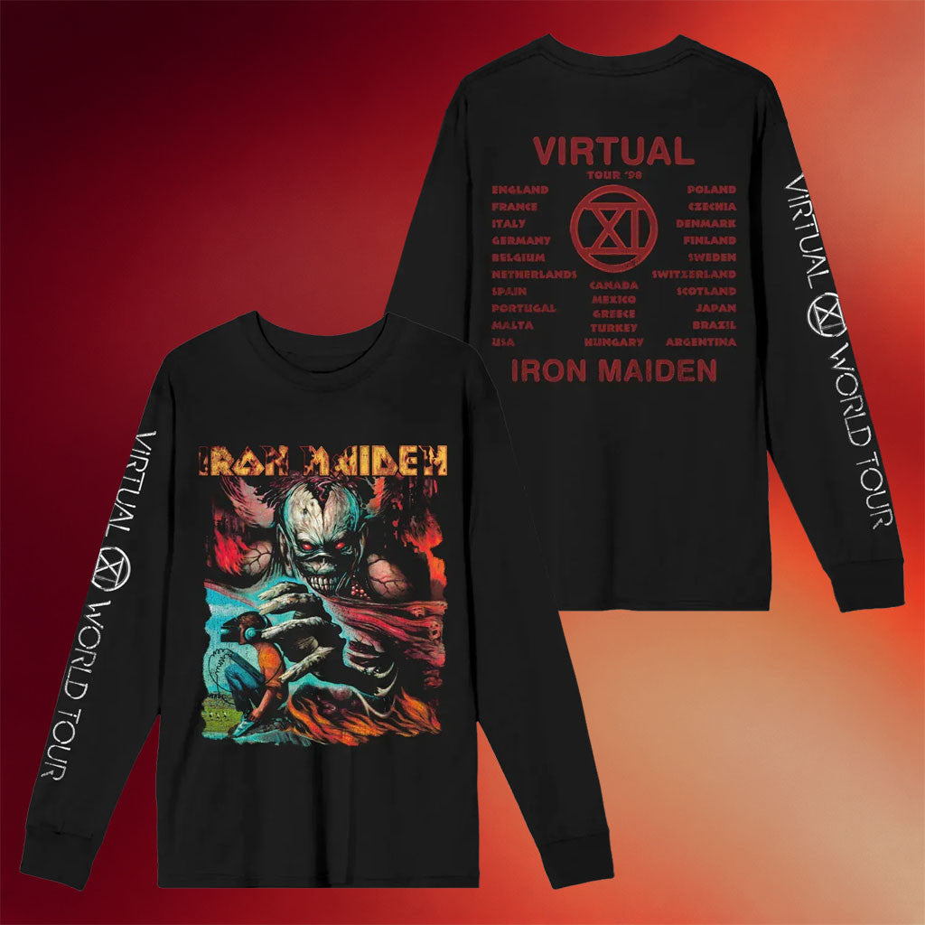 Iron Maiden Merch 2026 IM50 Virtual XI Long Sleeve Shirt Gift For Heavy Metal Band Fans - Merchluma