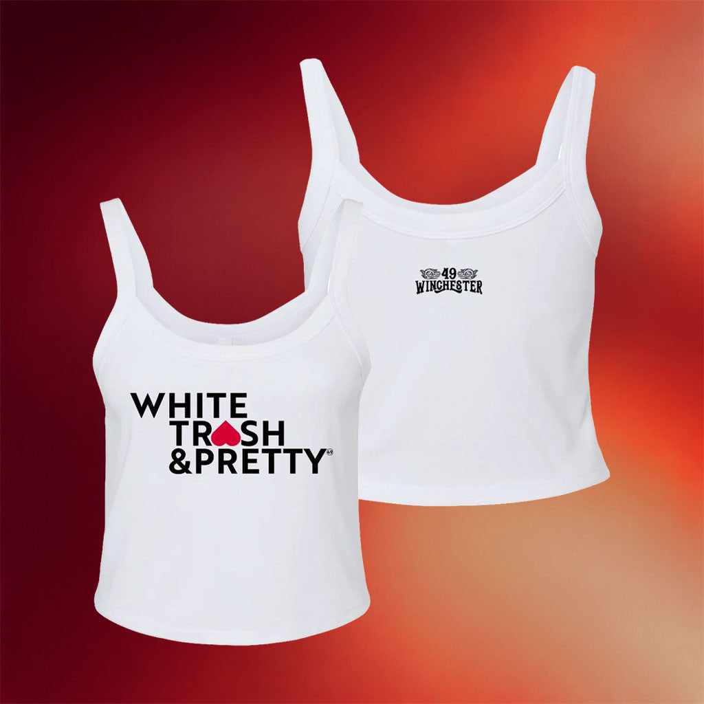 49 Winchester Merch 2026 White Trash And Pretty Tank Top White Best Gift For Her - Merchluma