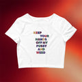 Rachel Wolfson Merch 2026 Keep Your Hands Off Crop Top Unique Gift For Besties - Merchluma