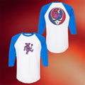 Grateful Dead Merch 2026 Purple Bear With Rose Raglan Shirt Present For Rock Band Fans - Merchluma