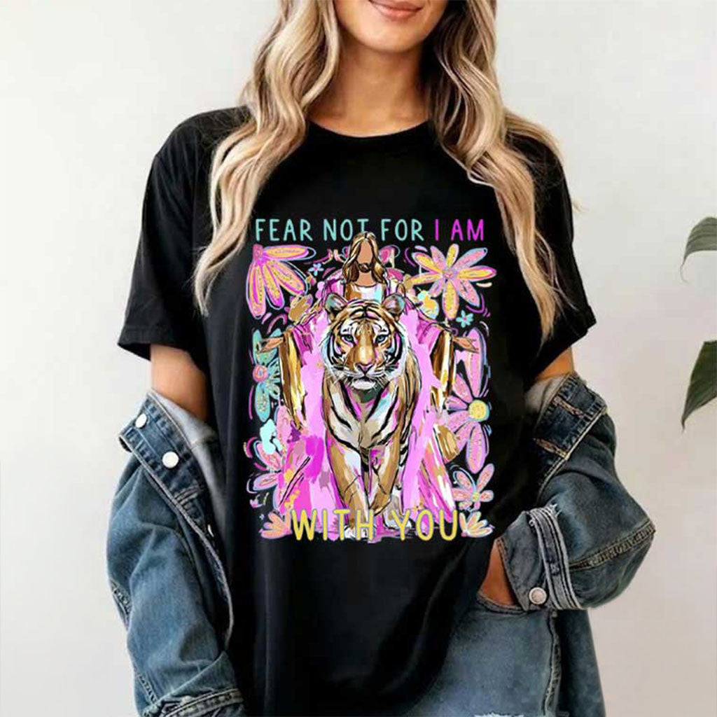 Fear Not For I Am With You Jesus Lion Christianity Catholic T-Shirt Religious Gifts Ideas - Merchluma