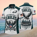 Philadelphia Eagles Football Team Stadium Flying Eagle Fly Eagles Fly Polo Shirt Eagles Merch - Merchluma