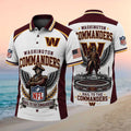 Washington Commanders Football Stadium General Polo Shirt Commanders Merch Game Day Apparel - Merchluma