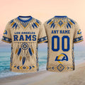 Personalized Los Angeles Rams Football Native American Dreamcatcher Shirt LA Rams Merch - Merchluma